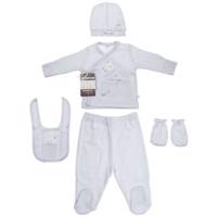 ست لباس نوزادی کارامل مدل ZE2088 Caramell ZE2088 Baby Clothes Set