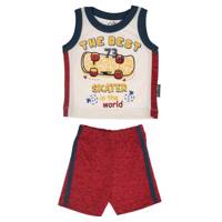 ست لباس پسرانه آدمک مدل 2321001W Adamak 2321001W Baby Boy Clothing Set