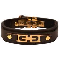 دستبند چرمی کهن چرم طرح G مدل BR23-15 - Kohan Charm BR23-15 Leather Bracelet