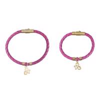 ست دستبند طلا 18 عیار رزا مدل BW142 - Rosa BW142 Gold Bracelet Set