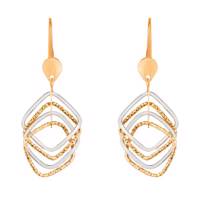 گوشواره طلای 18 عیار سیم و گوهر مدل GLE158 Simogohar GLE158 Gold Earing