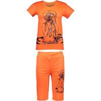 ست تی شرت و شلوارک زنانه شهر شیک مدل CL854 Shahr e Shik CL854 T-Shirt And Shorts For Women