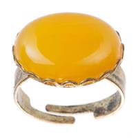 انگشتر ناردونه مدل بیضی گل صفوی زرد Nardone ring