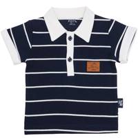 تی شرت آستین کوتاه نوزادی نیلی مدل Navy Blue Stripes Nili Navy Blue Stripes Baby T Shirt With Short Sleeve