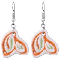 گوشواره سفالی گالری بی بی طرح برگ ها مدل 00-12 - BiBi Gallery Leaves 12-00 Earring