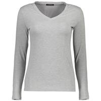 تیشرت زنانه سیاوود مدل VNECK-W-LSBS-GRAY