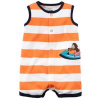 لباس سرهمی پسرانه کارترز مدل1036 Carters 1036 Sleeveless Monkey Romper