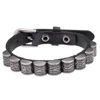 دستبند چرمی جی دبلیو ال مدل B15086 JWL B15086 Bracelets