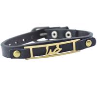 دستبند چرمی طرح خدا مدل مستطیلی