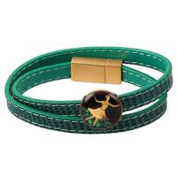 دستبند ورق طلا گالری الون طرح باله کد 198099 Alone 198099 Ballet Gold Bracelet