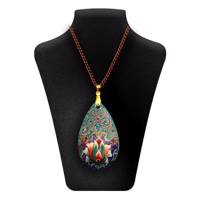 گردنبندمیناکاری دست ساز گالری آسمانی اشک بهار مدل ASHK-3