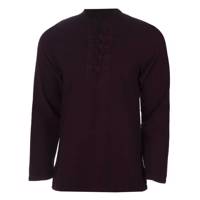 پیراهن آندیا مدل چهارگره زرشکی - Andya Pattern 7 Long Sleeve Shirt For Men