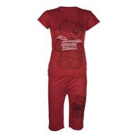 ست تی شرت و شلوارک زنانه شهر شیک مدل CL851 Shahr e Shik CL851 T-Shirt And Shorts For Women