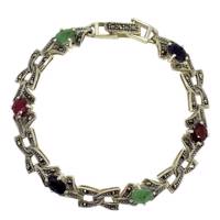 دستبند نقره تاج گوهر کد TG67