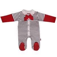 لباس سرهمی نیلی مدل Red Bow Nili Red Bow Patch Clothes