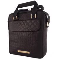 کیف رو دوشی کایا چرم تبریز مدل اسپورت طرح کروکدیل کد K100 Kaya Leather Tabriz K100 Sport Corocodil Natural Leather Handbag