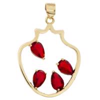 آویز گردنبند طلا 18 عیار رزا مدل N106 Rosa N106 Gold Necklace Pendant Plaque