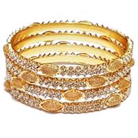 النگو شهر شیک مدل D301 بسته 4 عددی Shahr Shik D301 Bracelet Pack Of 4