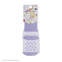 جوراب اوزمن طرح یاسی Ozmen Lilac Socks