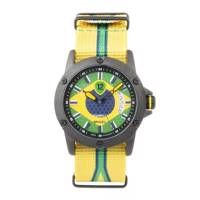 ساعت مچی عقربه ای توولو طرح پرچم برزیل Twelve Brazil Flag Sport Watch