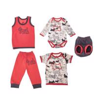 ست لباس نوزادی آدمک مدل 991001 Adamak 991001 Baby Clothes Set