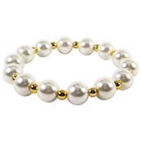 دستبند سنگ حدید و طرح مروارید مانچو مدل bf625 mancho Bf625 Pearl Bracelet