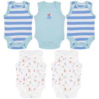 ست زیر دکمه دار رکابی مادرکر مدل E5333 بسته 5 عددی Mothercare E5333 Under Button Singlet Set Pack Of 5