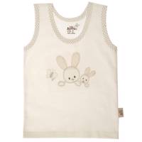 رکابی نوزادی نیلی مدل Rabbit Cream Nili Rabbit Cream Baby Singlet