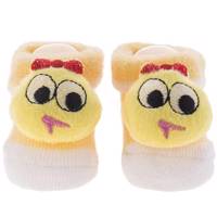 جوراب عروسکی بیبی ساکس طرح جوجه Baby Socks Chick Puppet Footwear