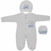 ست لباس نوزادی ادا بیبی مدل 1167Blue EdaBaby 1167Blue Baby Clothes Set