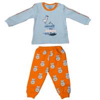 ست لباس پسرانه عزیز به به مدل 471229Gray - Aziz Bebe 471229Gray Boy Clothing Set