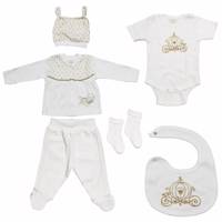 ست لباس نوزادی عزیز ببه مدل 005169 Aziz Bebe 005169 Baby Clothes Set
