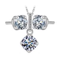 نیم ست نقره شهر جواهر مدل SJ-SE013 Shahrejavaher SJ-SE013 Silver Half Set