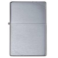 فندک زیپو مدل Brushed Chrome Vintage with Slashes کد 230 Zippo Brushed Chrome Vintage with Slashes 230 Lighter