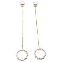 گوشواره آویز کیدتونز طرح حلقه کد KBE-010