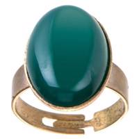 انگشتر ناردونه مدل بیضی سبز Nardone ring