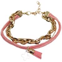 دستبند کیدتونز مدل چرم و زنجیر ونکیلیف کد KBB-038