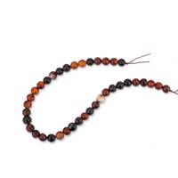 بند آزاد سنگ طبیعی عقیق رگه دار کد 200 loose bead lined agate