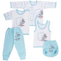 ست لباس نوزادی ندا و ساراگل مدل 1561 Neda And Saragol 1561 Baby Clothes Set