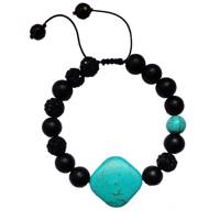 دستبندسنگ فیروزه لوتوس مدل فیروزه Lotus Turquoise Bracelet