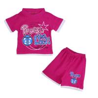 ست تی شرت و شلوارک بچه گانه جی جی کو دخترانه کد 11 Jjco T-Shirt And Short Set For Girl Kids 11