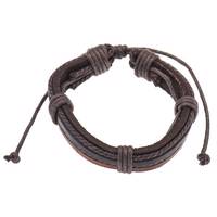دستبند چرمی جی دبلیو ال مدل B15081 JWL B15081 Bracelets