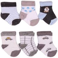 جوراب کودک آلدیانا مدل ماشین و حیوان بسته 6 عددی Aldiana Car And Animal Baby Socks Pack Of 6