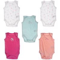 ست زیر دکمه دار رکابی مادرکر مدل E8224 بسته 5 عددی Mothercare E8224 Under Button Singlet Set Pack Of 5