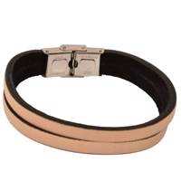 دستبند چرمی کهن چرم مدل Br32-8 Kohan Charm BR32-8 Leather Bracelet