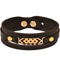 دستبند چرمی کهن چرم طرح مفهومی مدل BR52-7 Kohan Charm BR52-7 Leather Bracelet