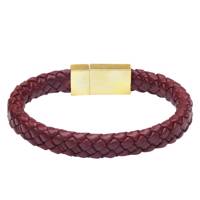 دستبند چرمی آتیس کد I400BKZ Atiss I400BKZ Leather Bracelet