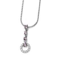 گردنبند الیور وبر مدل ملموس آمیتیست 212-9418 Oliver Weber Feel Amethyst 9418-212 Necklace