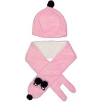 ست کلاه و شال گردن کودک دینو مدل 15STK-PEMBIS Deno 15STK-PEMBIS Baby Hat And scarf Set