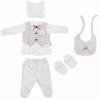 ست لباس نوزادی Flexi مدل 234064Cream Flexi 234064Cream Baby Clothes Set